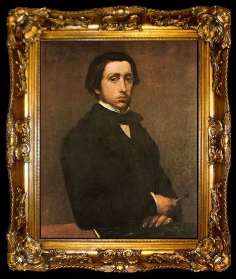 framed  Edgar Degas Portrait of the Artist, ta009-2